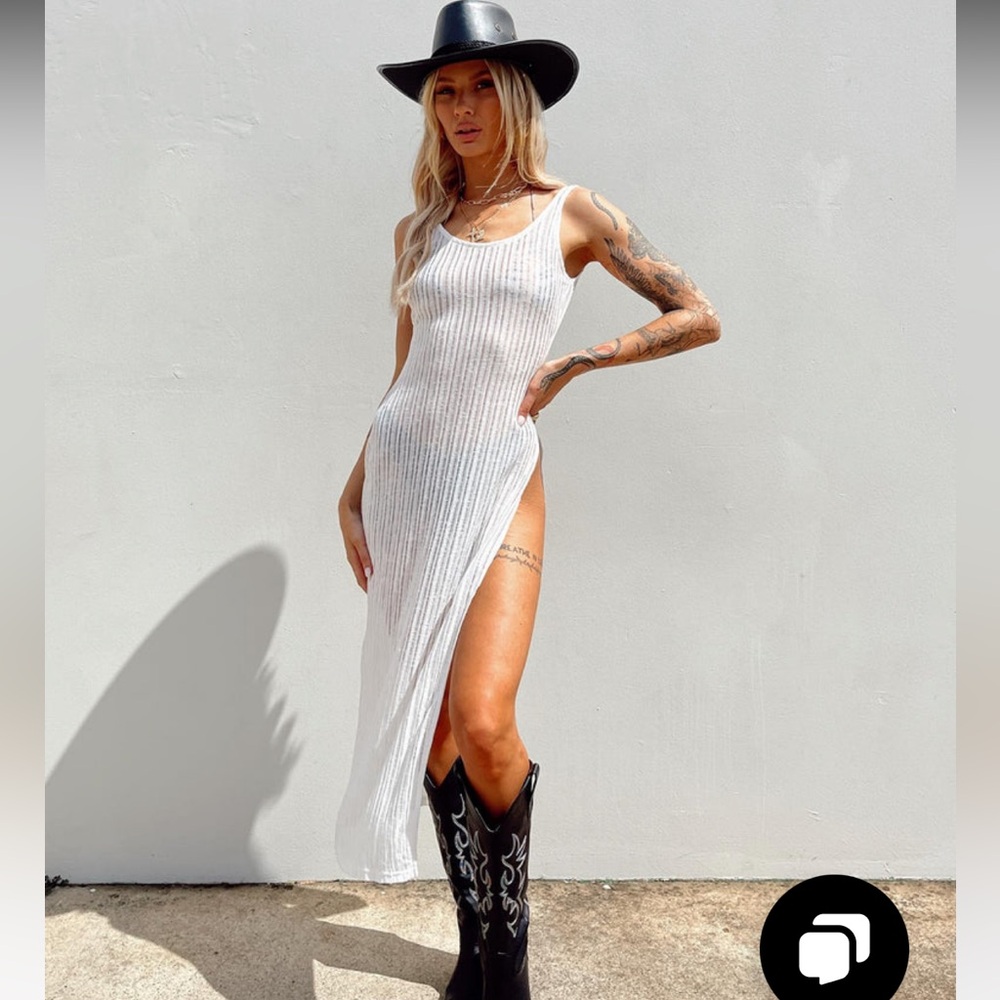 Princess Polly Cover-Up White Dress